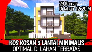 DESAIN KOS KOSAN 3 LANTAI MINIMALIS [upl. by Peppi720]