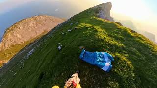 PARAKITE Windy Mountain Paragliding Take Off [upl. by Marsland]