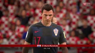 Croacia vs Inglaterra  Semifinal  Copa del Mundo Rusia 2018  Simulación FIFA 18 [upl. by Notfol341]