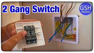 2 Gang Switch Connections Explained  Taking the Feed to the Switch [upl. by Zile557]