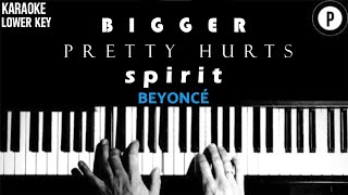 🎵 BEYONCÉ Karaoke SONGS 🎵 BIGGER  PRETTY HURTS  SPIRIT [upl. by Koller409]