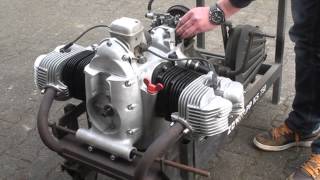 19 Zündapp KS Motor Beschreibung Probelauf test run Engine [upl. by Narcho]