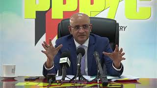 Press Conference by Peoples Progressive Party General Secretary Bharrat Jagdeo November 2nd 2023 [upl. by Anrahc]