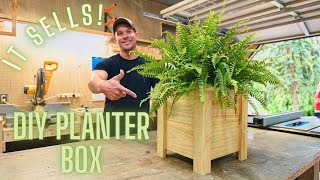 The Easiest DIY Planter box  Under 5 to build  How To [upl. by Tnomad]