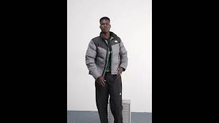 THE NORTH FACE SAIKURU Padded Winter Jacket Shiny Smoked Pearl Grey Men  Zalando [upl. by Noreht]