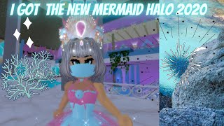 I GOT THE NEW MERMAID HALO 2020 ROBLOX ROYALE HIGH [upl. by Melicent]