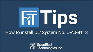 How to install UL® System No CAJ8113 [upl. by Fredrika978]