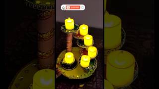 Diydiya standdiwali beautiful decoration at homeshorts viralvideo diwalispecial cardboardcraft [upl. by Atiugal750]