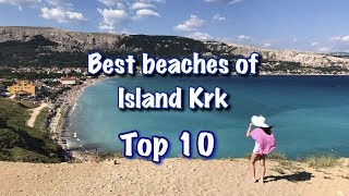 Top 10 Beaches of Island of Krk 2022 [upl. by Eugaet]