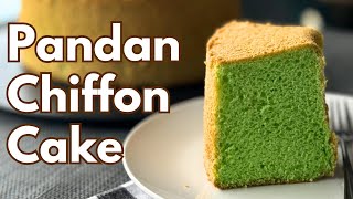 Pandan Chiffon Cake Recipe  Easy amp Delicious [upl. by Nerha]