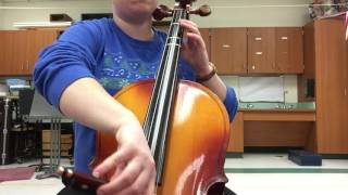 D Major Scale  Cello [upl. by Trimble]