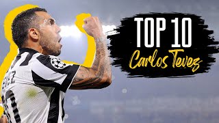 Top 10 BEST Carlos Tevez Goals with Juventus 🔥⚽️ [upl. by Enomas]