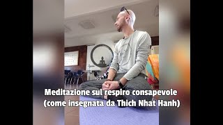 Meditazione sul respiro consapevole come insegnata da Thich Nhat Hanh [upl. by Corella]