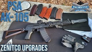 PSA AK105 Zenitco Upgrades  Suppressed with Dead Air Wolverine [upl. by Charlean]