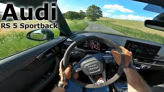 2022 Audi RS 5 Sportback  POV test drive [upl. by Modestia289]