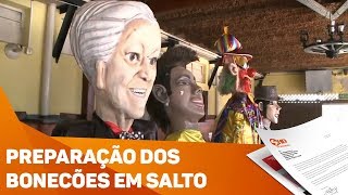 Salto bonecões se preparam para o carnaval  TV SOROCABASBT [upl. by Ahlgren]