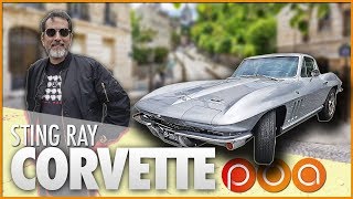 CORVETTE STING RAY 66  🇺🇸American dream in Paris [upl. by Ahsain]