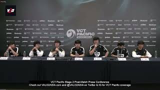 GenG GENG vs DRX VCT Pacific Season Grand Finals Postmatch Press Conference [upl. by Sadella]