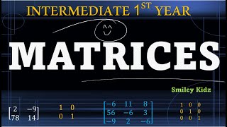 MATRICES  Important Topics  Inter 1st year Maths 1A  Intermediate Maths  IIT JEE MATH [upl. by Benjy]