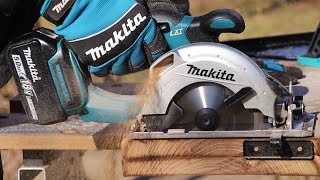 Makita DSS501 18V LXT 136mm cordless circular saw  work demo [upl. by Agni]