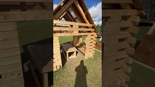 Wooden Playground I Built With Hemlock amp Brown PT Lumber For The School Just Needs Bit Of End Coat [upl. by Lambrecht49]