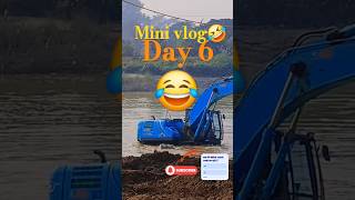 40 Days Mini Vlog Challenge Day 6 – Walking in water JCB😅🫣 [upl. by Cade]