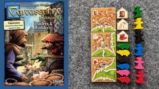 WHATS NEW Carcassonne Expansion 2 Traders amp Builders and PLAYTHROUGH  Carcassonne Expansionist [upl. by Randie]