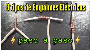 ¿ Cómo hacer EMPALMES ELÉCTRICOS de forma correcta  ⚡Curso básicos de Empalmes de CABLE ELÉCTRICO ⚡ [upl. by Hultgren404]