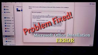 How to fix quot Were sorry Microsoft Office installer encountered a problem [upl. by Giwdul46]