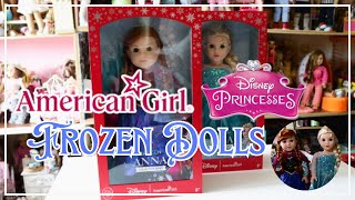 Unboxing American Girl X Disney Frozen Dolls [upl. by Atikahc]