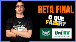 Falta UM MÊS para as provas de medicina da UniRV [upl. by Kylie324]