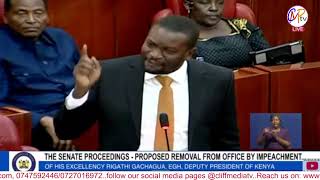 Edwin Sifuna submits at the Senate on impeachment of Gachagua [upl. by Demeyer]