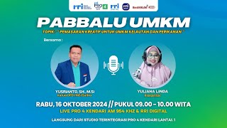 PABBALU UMKM quotPemasaran Kreatif untuk UMKM Kelautan amp Perikananquot Rabu 16 Okt 2024 09001000 WITA [upl. by Hsakiv]