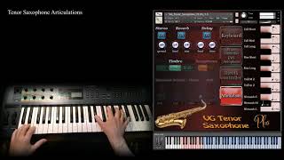 Saxophone Tenor Kontakt sound library wav and nki woodwind vst [upl. by Wenona]