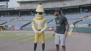 Quincy Carr with the Savannah Bananas [upl. by Nanine]