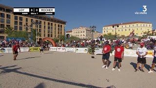 Pétanque  International de la Ville dAjaccio 2023  2eme demie finale  LOY  ROCHER [upl. by Britt]