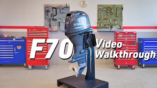 Yamaha 70hp Outboard Walkthrough [upl. by Notxarb]