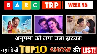 BARC TRP I WEEK 45 This show became No1 [upl. by Nilyaj]