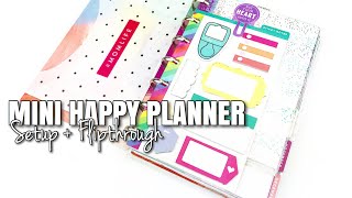 MINI HAPPY Planner Peace SETUP  Flipthrough  At Home With Quita [upl. by Margo667]