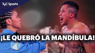 BOXEADOR ARGENTINO NOQUEA A MEXICANO DE UNA MANERA IMPRESIONANTE 🥊 LE FRACTURÓ LA MANDÍBULA [upl. by Bina353]