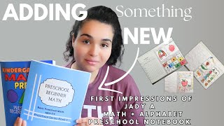 Simple Preschool Math with JDA Learning  First Impressions and Bonus Alphabet Notebook [upl. by Valdemar]