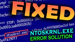 ntoskrnlexe High Disk Usage  ntoskrnlexe Windows 10 Fix How to fix ntoskrnl High Disk Usage Error [upl. by Esbensen328]