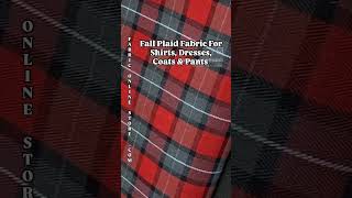 Fall Plaid Fabric For Shirts Dresses Coats Pants dressmaking plaid fabric sewistsofinstagram [upl. by O'Donoghue652]