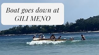 Boat goes down at popular tourist destination Gili Meno [upl. by Ma]