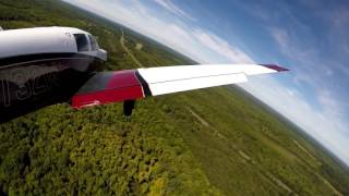 Mooney M20E Take Off and Landing at 6Y9 PricketGrooms Sidnaw Michigan [upl. by Riobard656]