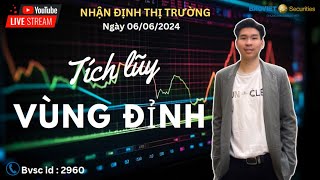 Nhận định thị trường ngày 06062024 NỖ LỰC NHƯNG CHƯA THÀNH CÔNG XU HƯỚNG CỦA VNINDEX [upl. by Suelo259]