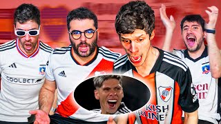 Colo Colo vs River  Reacciones de Amigos  Copa Libertadores Cuartos de final ida 2024 [upl. by Onitsuaf]