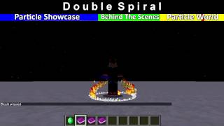 Minecraft  Double Spiral particle effect commands and world download 110 and 111 [upl. by Casilda]