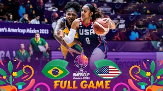 FINAL Brazil v USA  Full Basketball Game  FIBA Womens AmeriCup 2023 [upl. by Eberhart402]