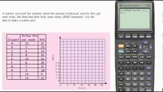 ti83 scatter plot [upl. by Ancelin889]